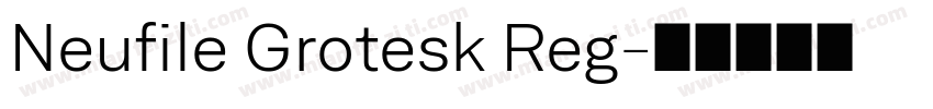 Neufile Grotesk Reg字体转换